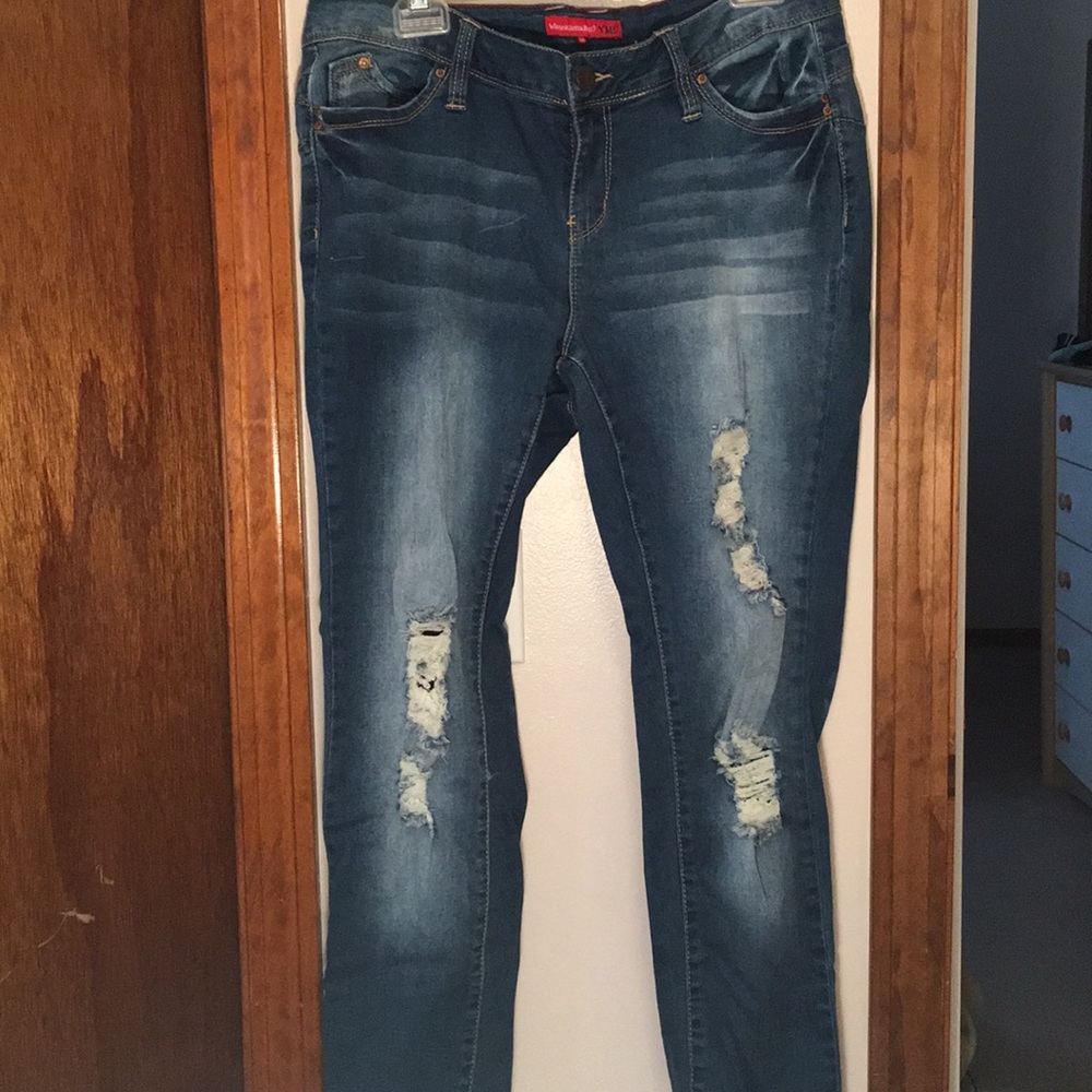 Barely worn ripped jeans